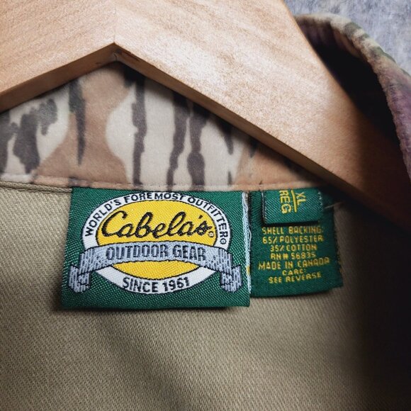 Cabela's Mens Jacket XL Microdenier Soft Nylon Bomber Break Up Camoflage Zip - Picture 9 of 13